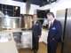 Mr David Mong, Vice Chairman of Shun Hing Group introduced the thoughtful designs of Panasonic kitchen cabinets to Mr Hitoshi Noda, Consul General of Japan in Hong Kong.